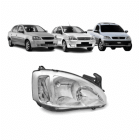 Farol Corsa Montana Cromado 2008 2009 2010 2011 2012 Direito