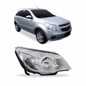 Farol Agile Montana Cromado 2009 2010 2011 2012 Direito