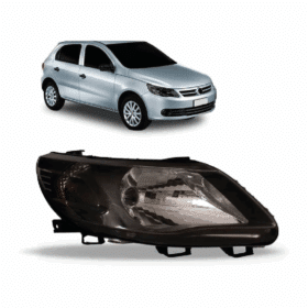 Farol Gol G5 Simples Mascara Negra 2009 Direito