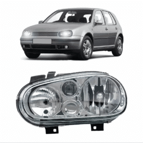 Farol Golf 1999 2006 Cromado Esquerdo