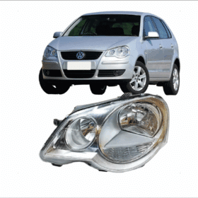 Farol Polo A Cromado 2006 2007 2008 2009 2010 Esquerdo