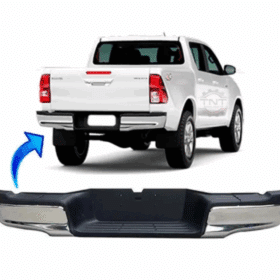 Para-Choque Traseiro Hilux Preto 2016 2017 2018 2019 2020