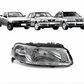 Farol Gol G3 Simples Cromado Direito