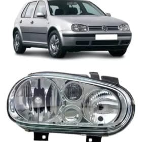 Farol Mascara Negra Golf 1999 2000 2001 2002 Esquerdo
