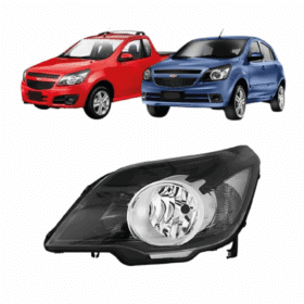 Farol Agile Montana Mascara Negracromado Lado Esquer