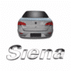 Emblema Siena Fiat Cromado Traseiro