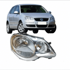 Farol Polo A Cromado 2006 2007 2008 2009 2010 Direito