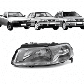 Farol Gol G3 Simples Cromado Esquerdo