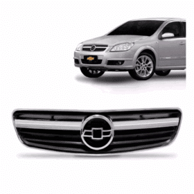 Grade Vectr Preta Com Friso Cromado Moldura 2006 2007 2008