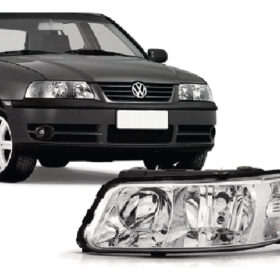 Farol Cromado Golf 1999 2000 2001 2002 2003 Esquerdo