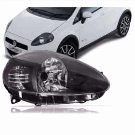 Farol Punto Mascara Cinza Magneti 2009 Direito