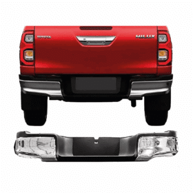 Para-Choque Traseiro Hilux A Cromado Completo 2016 2017