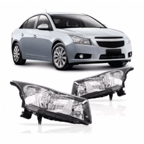 Farol Cruze Preto Mascara Cromada Tyc 2011 Direito