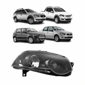 Farol Palio Sien Com Volta Todo Preto 2008 Direito