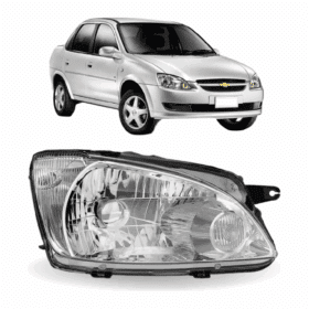 Farol Corsa Classic Te Cromado 2011 2012 2013 2014 Direito