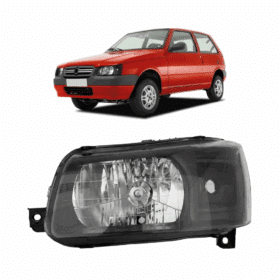 Farol Uno Mascara Negra 2004 2005 2006 2007 2008 Esquerdo