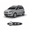 Emblema Flex Fiat Grafite