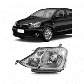 Farol Etios Carcaca Cinza Tyc 2012 2013 2014 Esquerdo