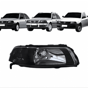 Farol Gol G3 Simples Mascara Negra Direito