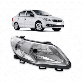 Farol Gol G5 Simples Cromado 2009 2010 2011 2012 Direito