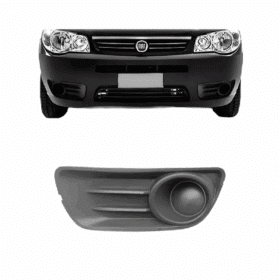 Moldura Farol Auxiliar Palio Economy A Sem Milha Cinza