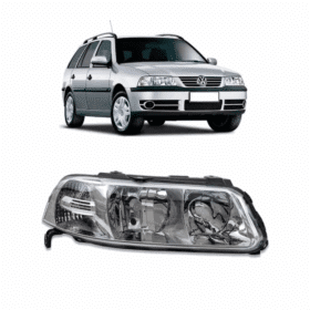 Farol Gol G3 Duplo Cromado Arteb Direito