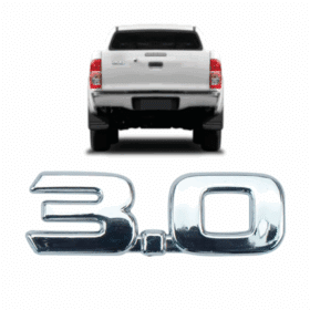 Emblema 3.0 Hilux Cromado Traseiro 2005 2006 2007 2008