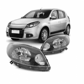Farol Sandero Stepway Mascara Negra Arteb Direito