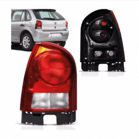 Lanterna Gol G4 Carcaca Preta Com Escudo Esquerdo