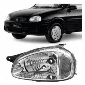 Farol Cors Com Preto 2000 2001 2002 2003 2004 Esquerdo