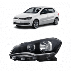 Farol Gol G6 Simples Mascara Negra Tyc Esquerdo