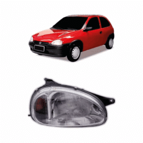 Farol Corsa Lente Riscada Cristal Arteb 1994 Direito