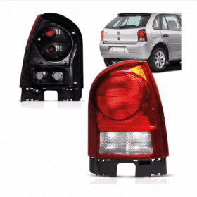 Lanterna Gol G4 Carcaca Preta Com Escudo Direito