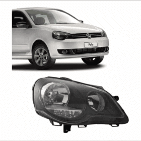 Farol Polo Masc Negra 2006 2007 2008 2009 2010 Direito