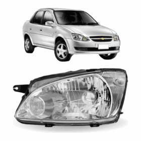 Farol Corsa Classic Te Cromado 2012 2011 Esquerdo