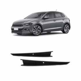 Friso Para-Choque Polo Preto 2017 2018 2019 2020 Direito