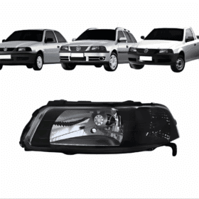 Farol Gol G3 Simples Mascara Negra Esquerdo