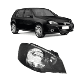 Farol Golf Masc Negra Magneti 2008 2009 2010 2011 Direito