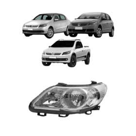 Farol Gol G5 Crom Cmalha Duplo Arteb 2020 Esquerdo