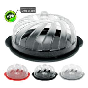 Boleira Tampa Gourmet Cozinha Elegante Preta Bering