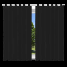 Cortina Blackout Preto - 280x180cm - c/ alça p/ varão