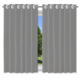 Cortina Blackout Película Ilhos Cinza 280x280cm 1 Un Bering