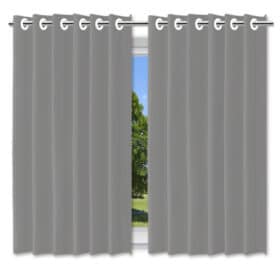 Cortina Blackout 2 em 1 Voil Cinza 280x180cm