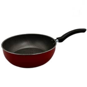 Frigideira Wok 24cm Vermelha Bering