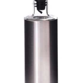 Galheteiro Azeite Vinagre 300ml Vidro Aço Inox Dosador 1 Un Bering