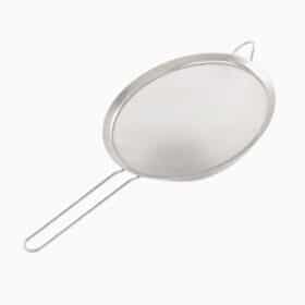 Peneira De Cozinha Coar Inox 12cm Polvilhar Escorrer Massas