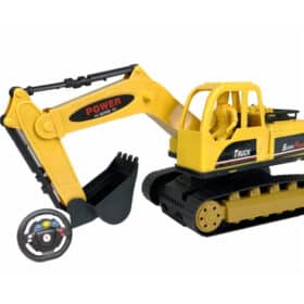 Brinquedo Infantil Trator Escavadeira Controle Remoto