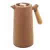 Garrafa Térmica 1L Cabo de Madeira Marrom Bering