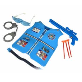 Brinquedo Infantil Kit Policial Azul 1 Un