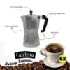 Cafeteira Italiana Moka 6 Xícaras Alumínio Prática Bering